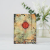 Ad Marginem - Paul Klee - abstrakte Kunstmalerei Postkarte (Stehend Vorderseite)