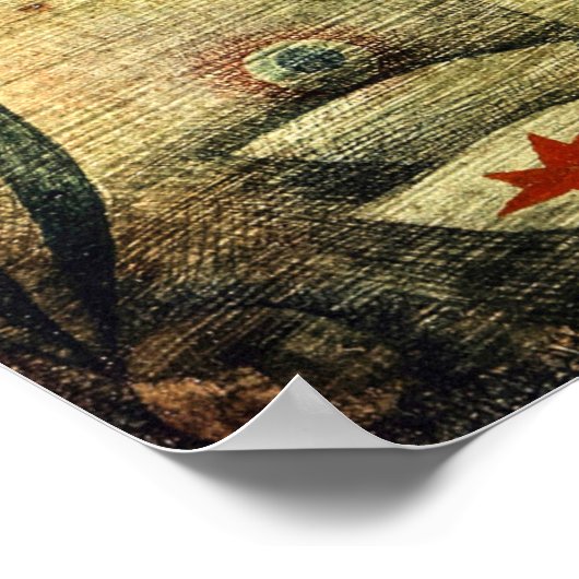 Ad Marginem von Paul Klee, Abstrakt Art Poster (Ecke)