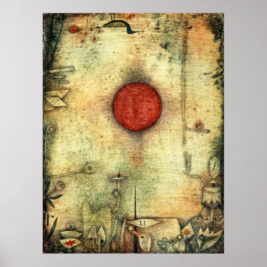 Ad Marginem von Paul Klee, Abstrakt Art Poster (Vorne)