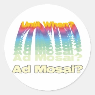 Ad Mosai Runder Aufkleber