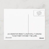 Ad-Oriem TRADITIONAL LATIN MASS Postkarte (Rückseite)