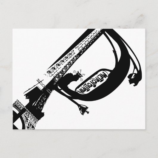 AD Paris Noir Postkarte (Vorderseite)