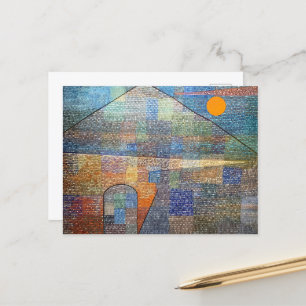 Ad Parnassum von Paul Klee, Abstrakte Kunst Postkarte
