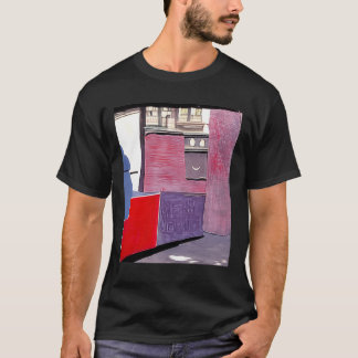 Ad Reinhardt AI Red Lila City Day Abstrakt Art G T-Shirt