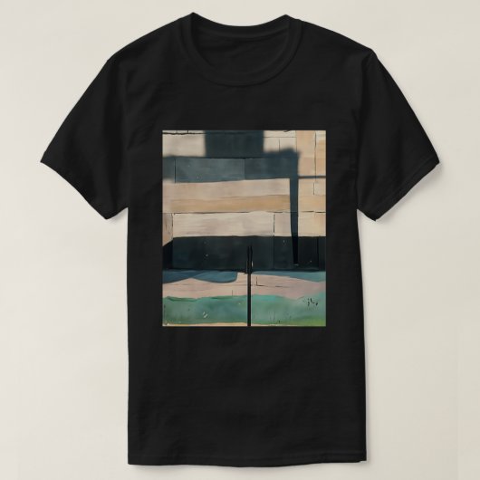 Ad Reinhardt AI Stone Wall City Day Abstrakt Art G T-Shirt (Design vorne)
