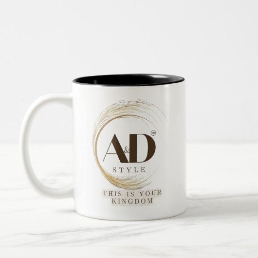 "AD Style – This Is Your Kingdom" Premium Design Zweifarbige Tasse (Links)