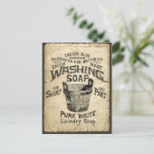 Ad-Waschseife Postkarte (Stehend Vorderseite)