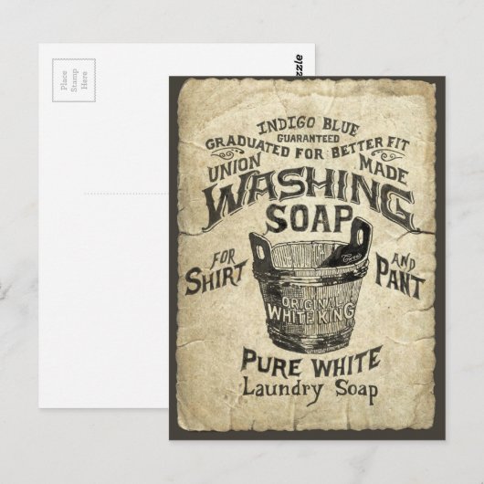 Ad-Waschseife Postkarte (Vorne/Hinten)