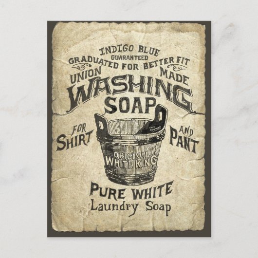 Ad-Waschseife Postkarte (Vorderseite)