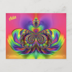 ADA ~ 3D-Entwurfsmuster ~ Mehrfarben Postkarte