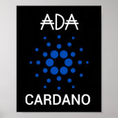 ADA Cardano Crypto Coin Poster (Vorne)