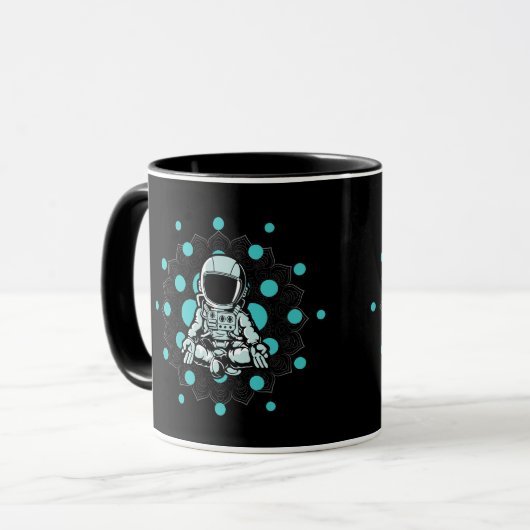 ADA Coin Kryptowährung Trade - Astronaut Cardano Tasse (Vorderseite Links)