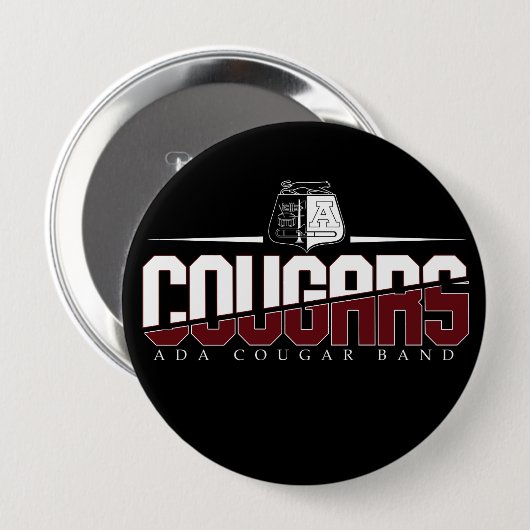 Ada Cougar Band Button (Vorne & Hinten)