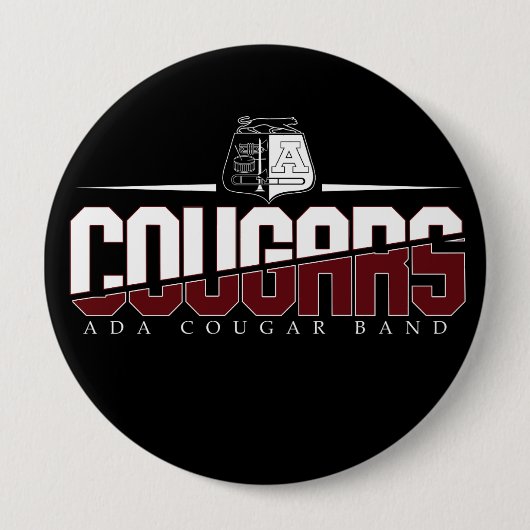 Ada Cougar Band Button (Vorderseite)