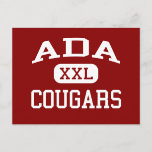 Ada - Cougars - Junior High School - Ada Oklahoma Postkarte