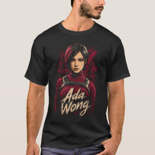 Ada Horror Wong Art 82 Einfaches dunkles T-Shirt