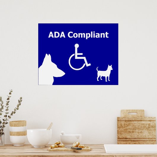 ADA-konform Poster (Küche)