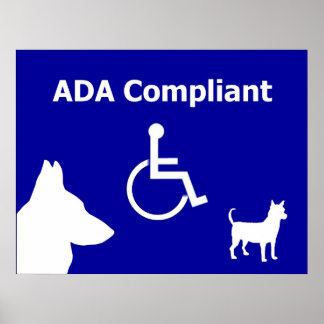 ADA-konform Poster