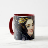 Ada Lovelace Computer-Programmiererin Kaffeetasse (Vorderseite Links)