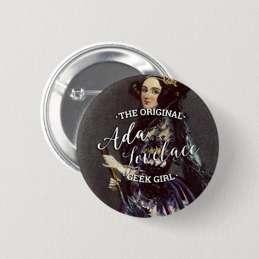 Ada Lovelace - das ursprüngliche Button (Vorne & Hinten)