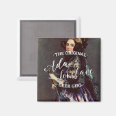 Ada Lovelace - Die originelle Griechen-Girl Magnet (Vorderseite/Rückseite)