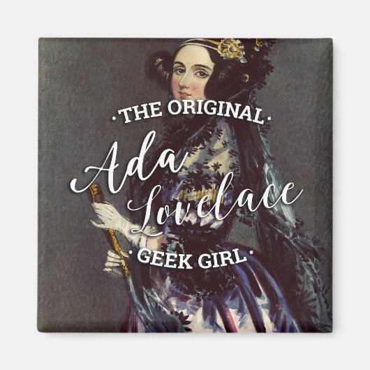 Ada Lovelace - Die originelle Griechen-Girl Magnet (Vorne)
