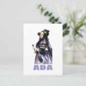 Ada Lovelace Postkarte (Stehend Vorderseite)