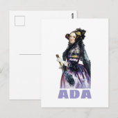 Ada Lovelace Postkarte (Vorne/Hinten)