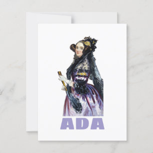 Ada Lovelace Postkarte