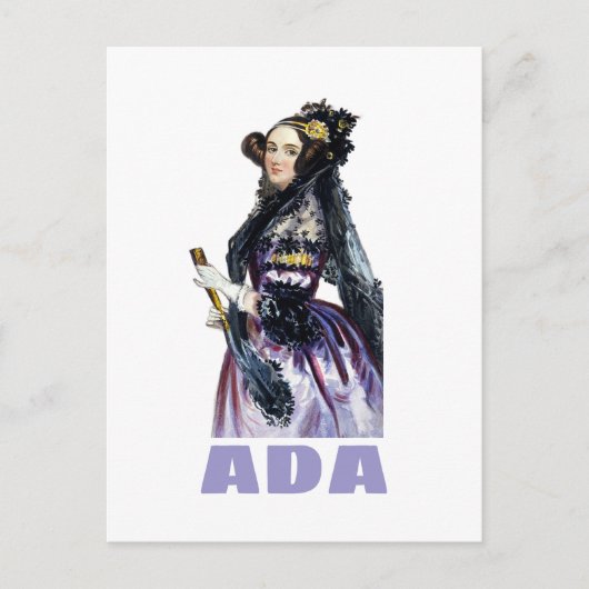 Ada Lovelace Postkarte (Vorderseite)