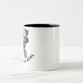 Ada Lovelace T - Shirt Code wie ein Mädchen Zweifarbige Tasse (Mittel)