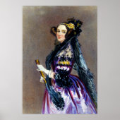 Ada Lovelace von Alfred Edward Chalon Poster (Vorne)
