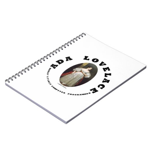 Ada Lovelace World's erster Computerprogrammierer Notizblock (Linke Seite)