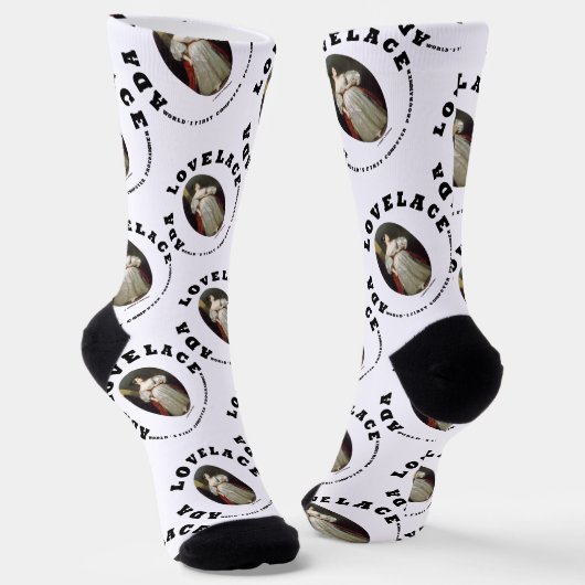Ada Lovelace World's erster Computerprogrammierer Socken (Gewinkelt)