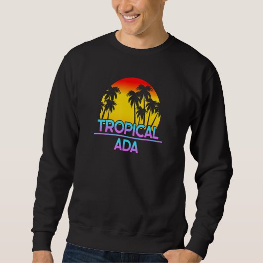 Ada Michigan Funny Ironic Weather Sweatshirt (Vorderseite)