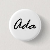 Ada name für Ada Button (Vorderseite)
