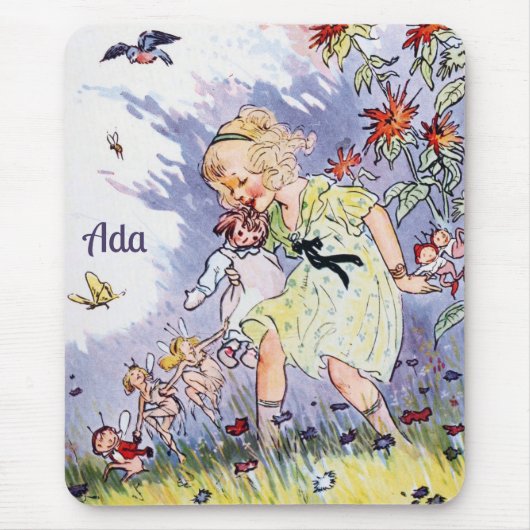 ADA ~ Vintag Art ~ Johnny Gruelle ~ Fairies Mousepad (Vorne)