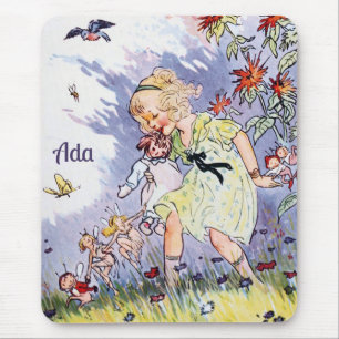 ADA ~ Vintage Kunst ~ Johnny Gruelle ~ Feen Mousepad