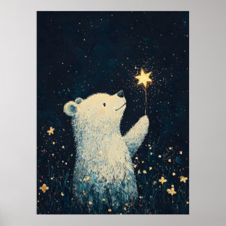 Adable Baby Bear Kinderzimmer Kinderzimmer Print Poster