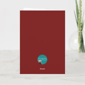 Adable Ferret Fun Foto Geburtstagkarte Feiertagskarte (Rückseite)