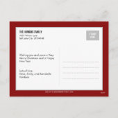 Adable Message Christmas Foto Card Postkarte (Rückseite)