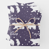 Adable Polar Bären Familie Weihnachten Geschenkpapier Set (Beispiel)
