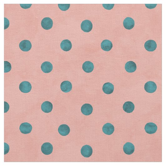 Adable Polka Punktmuster in blau und rosa Stoff (Nahaufnahme)