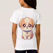 Adable Puppy Anime T - Shirt für Kinder - Niedlich (Rückseite)