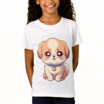 Adable Puppy Anime T - Shirt für Kinder - Niedlich