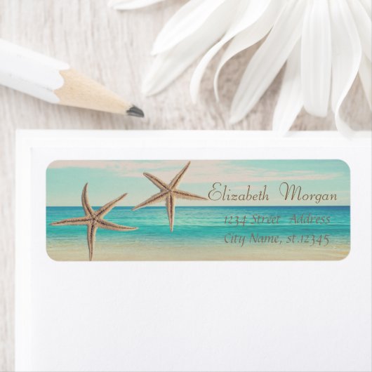 Adable Starfish ,Strand, Rücksendeadresse (Insitu)