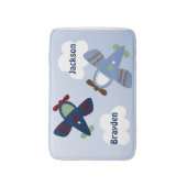 Adable Zoom Zoom-Flugzeuge Bath Mat Badematte (Vorderseite Vertikal)