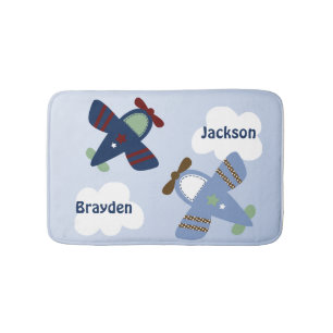 Adable Zoom Zoom-Flugzeuge Bath Mat Badematte