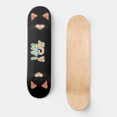Adables Funny, ich bin kein Cat Quote Skateboard (Vorderseite)