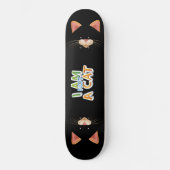 Adables Funny, ich bin kein Cat Quote Skateboard (Vorderseite)